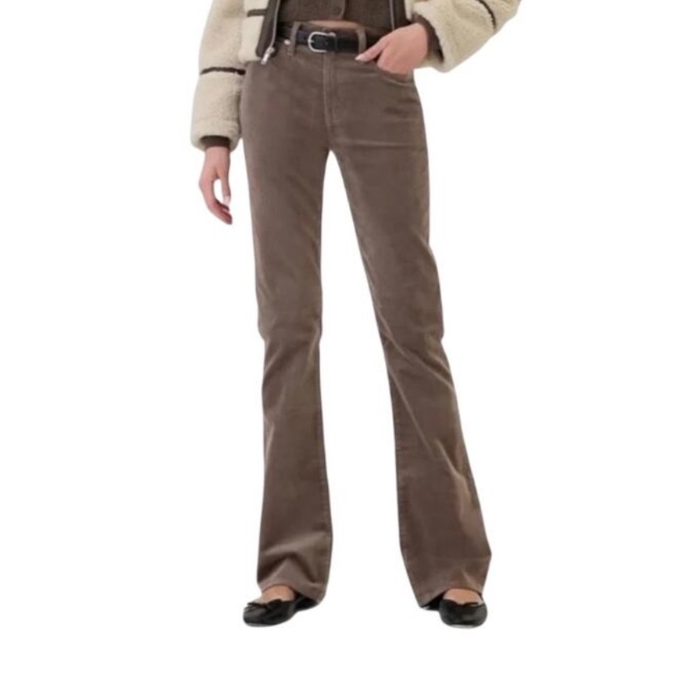 GAP Baby Boot Corduroy Pants in Taupe Gray